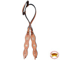 Hilason Western American Leather Horse One Ear Headstall Tan Hand Tool Basket