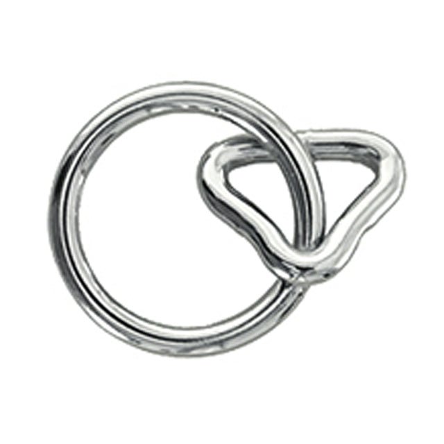 Hilason W. H. Tk. Ring With Loop Nickel Plt. – Hilason