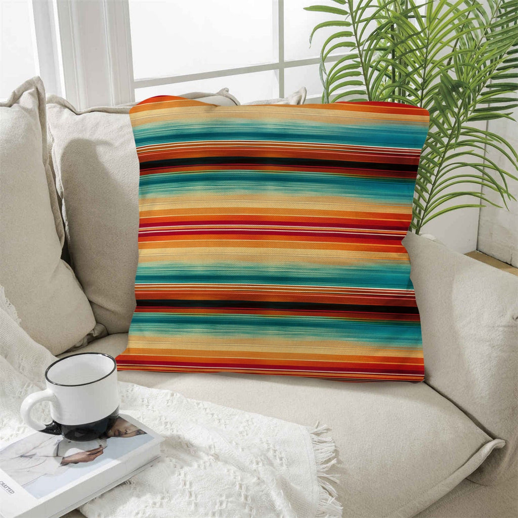Baha Ranch Colores De Mexico Southwest Serape Pillow Case 18x18" Made in America by Baha Ranch Western Wear