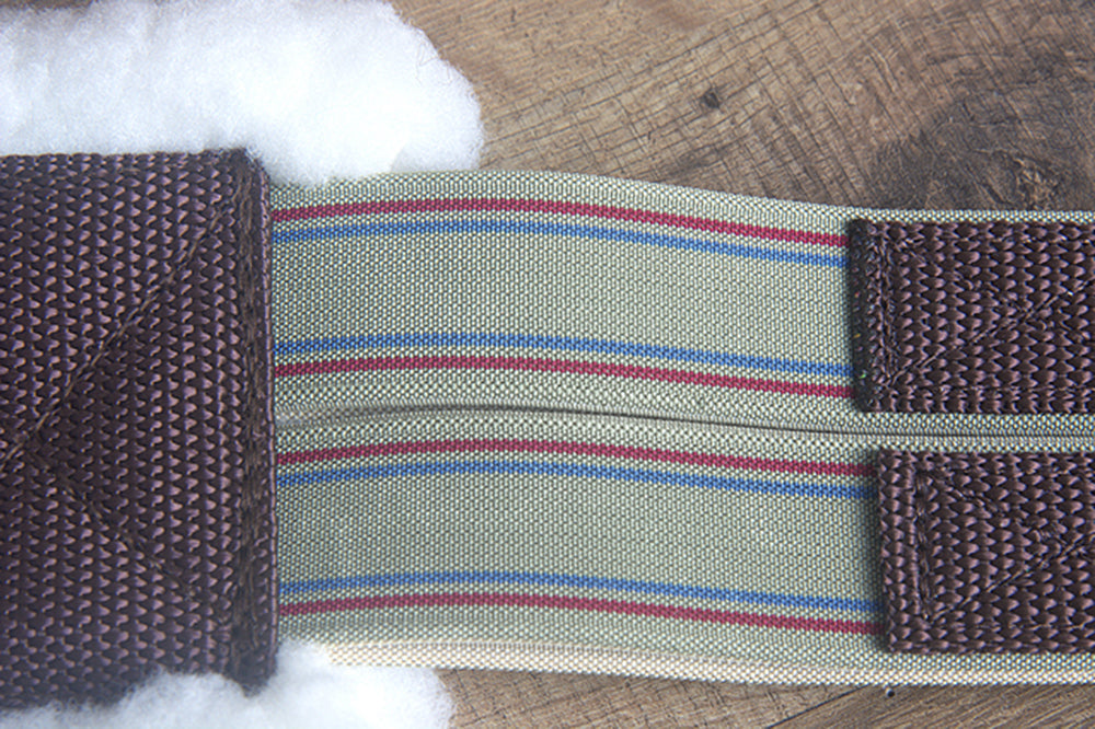 44 In - 52 Hilason Horse Soft Saddle Fleece Synthetic Cinch Girth Brown