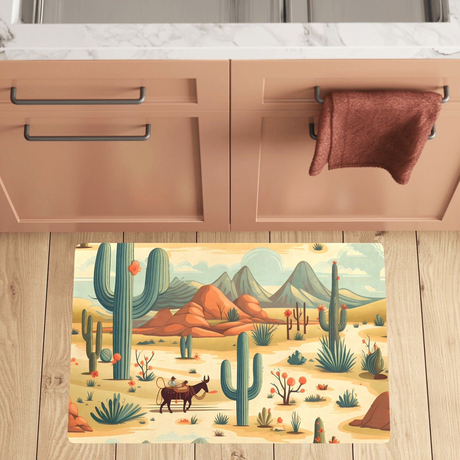 Desert Oasis Kitchen Floormat Kitchen Mat 32"x20" Made in America by Baha Ranch Western Wear - product image 2