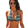 Baha Ranch Teal Aztec Bikini Top by Baha Ranch Western Wear