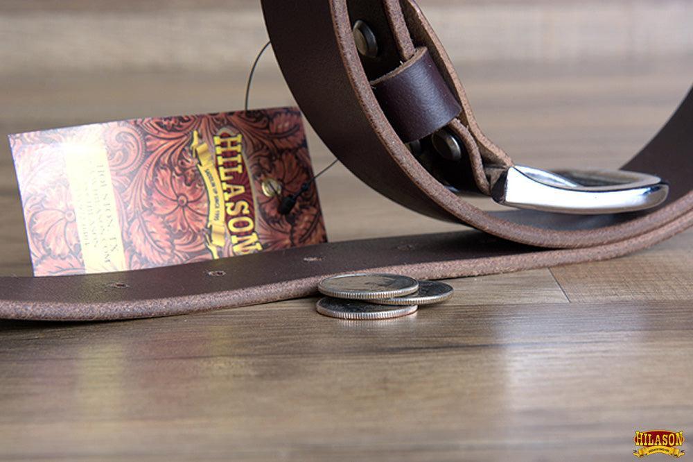 HILASON Western Genuine Leather Belt for Men Women Cowboy Cowgirl Handmade Unisex Full Grain Heavy Duty Tooled Belt for Jeans