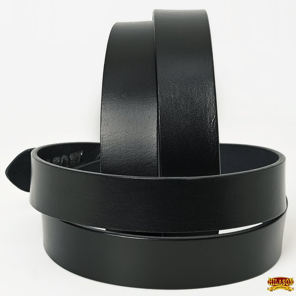 Unisex Western Leather Belt Handcrafted From Full Grain Vegetable Tanned Cowhide