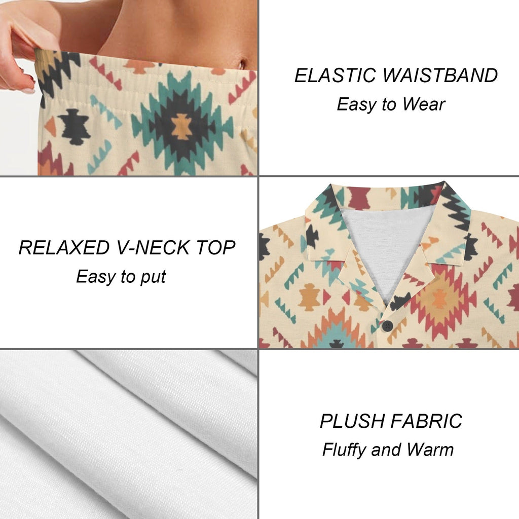 Baha Ranch Cream Aztec Women's Pajama Set Made in America by Baha Ranch Western Wear - product image 5