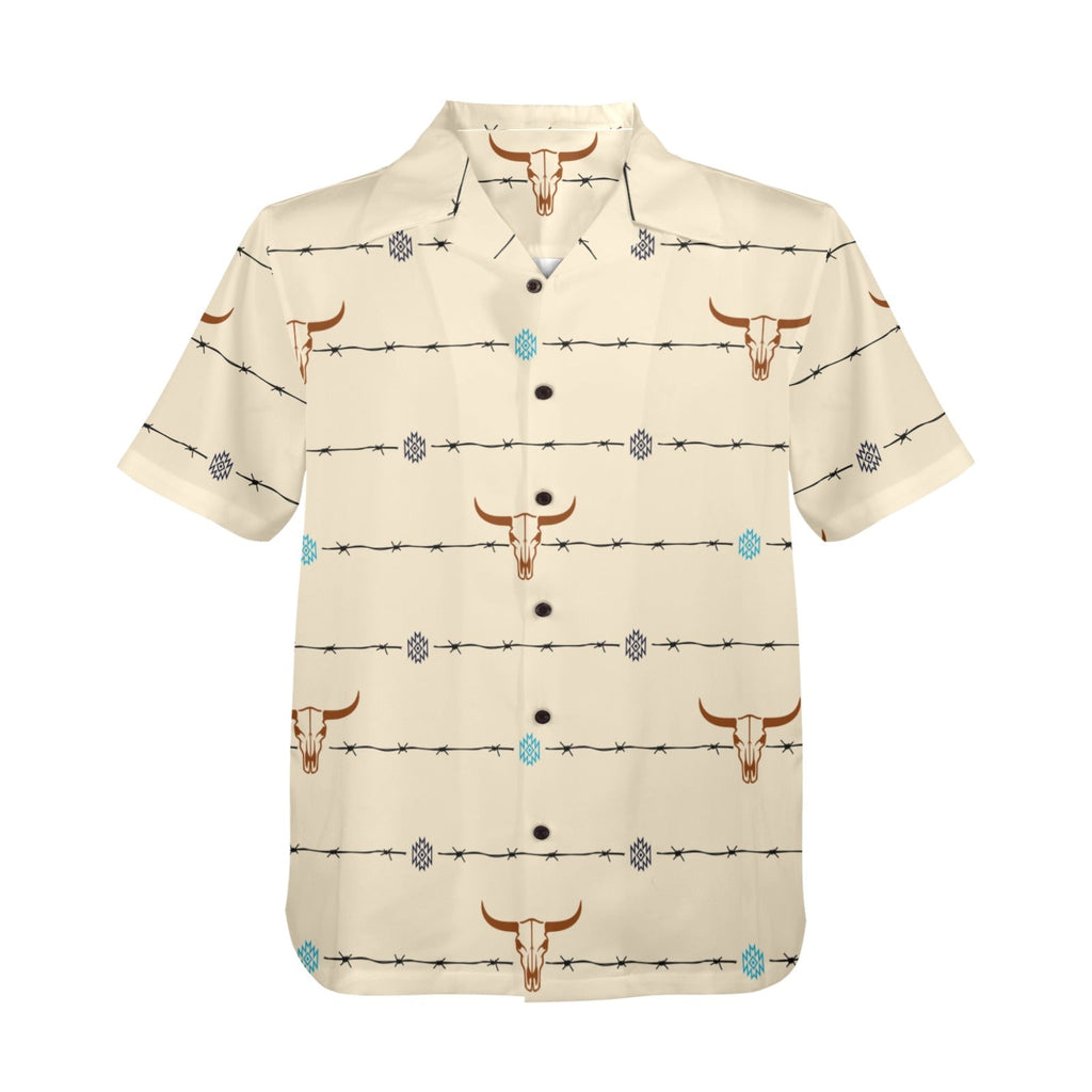 Baha Ranch Barbwire Aztec Hawaiian Shirt Made in America by Baha Ranch Western Wear - product image 4
