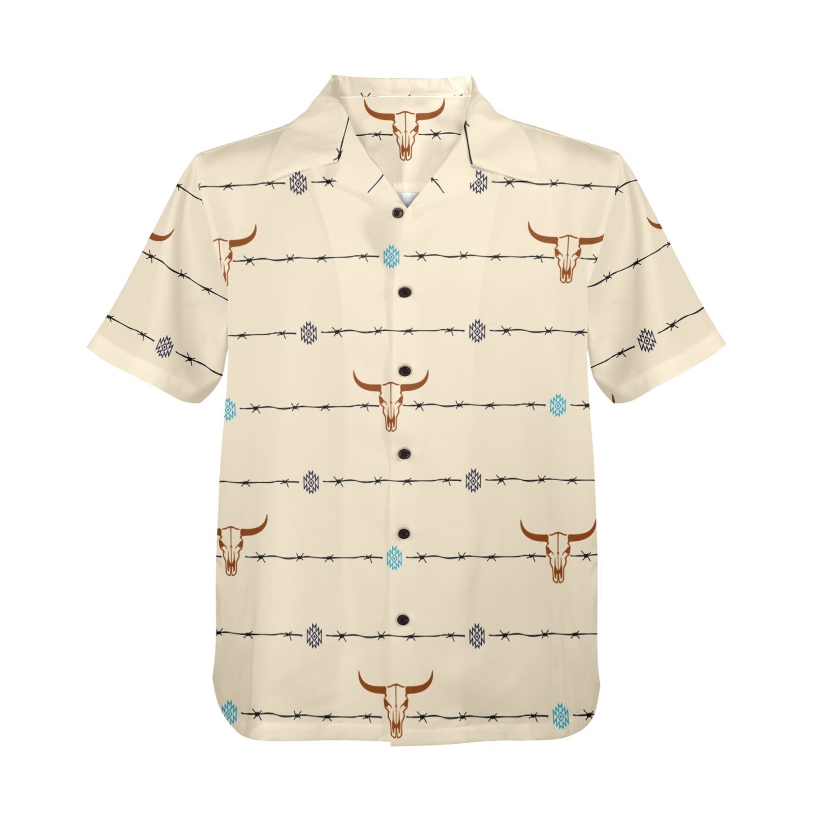 Baha Ranch Barbwire Aztec Hawaiian Shirt Made in America by Baha Ranch Western Wear - product image 4