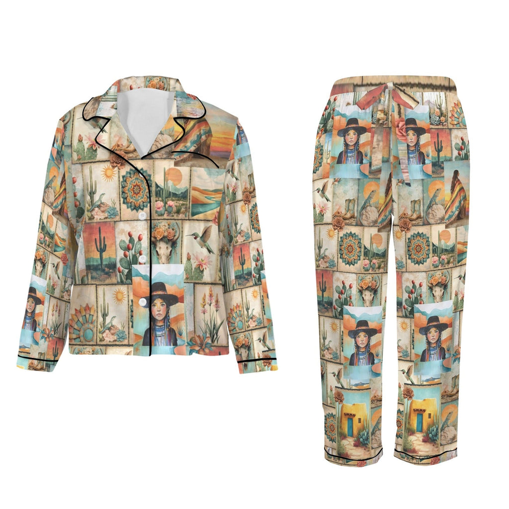 Baha Ranch Colores de Mexico Pictures of the Southwest Satin Pajamas by Baha Ranch Western Wear - product image 5