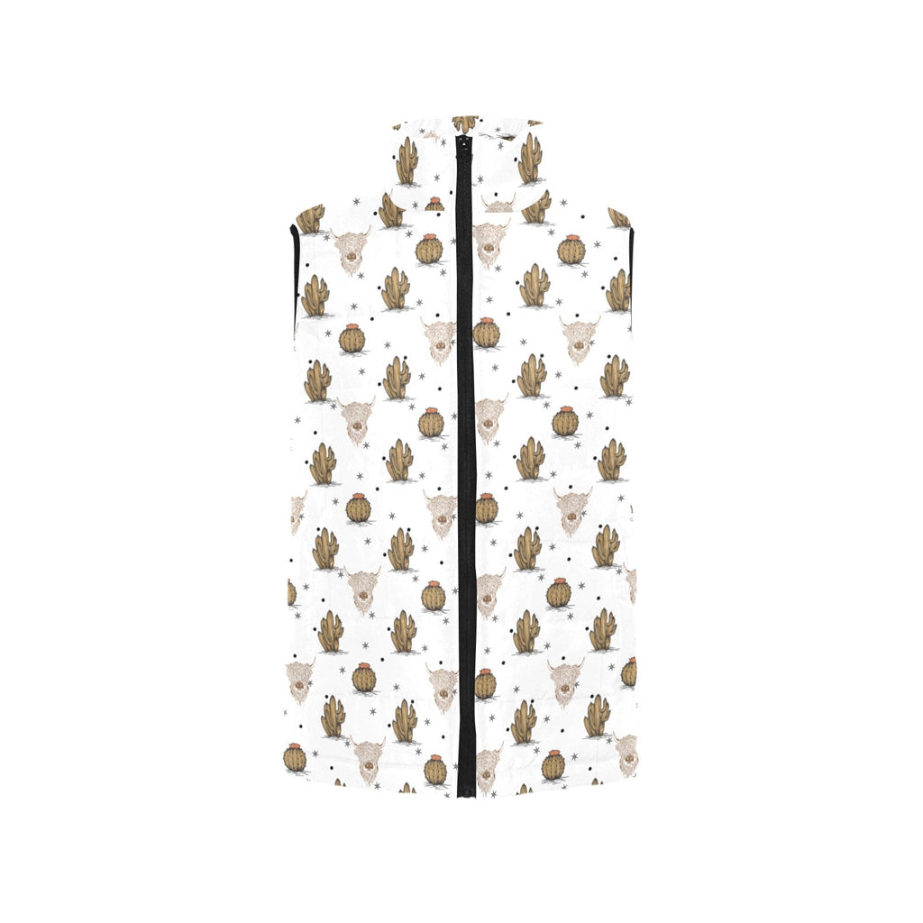 Baha Ranch Cactus and Highland Cow Puffy Vest by Baha Ranch Western Wear - product image 3