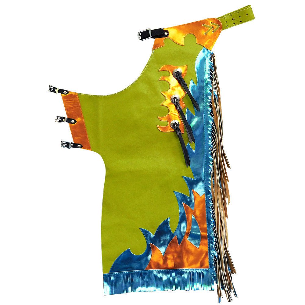 Hilason Handmade Genuine Leather Chaps Adult Handtooled Rodeo Bull Riding