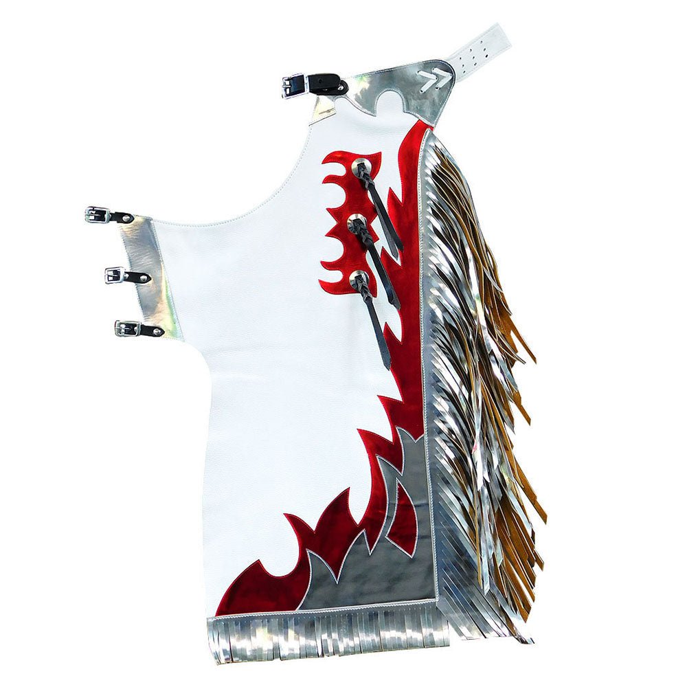 Hilason Handmade Genuine Leather Chaps Adult Handtooled Rodeo Bull Riding