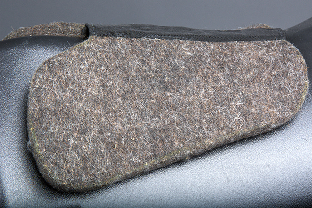 HILASON Western Wool Felt Horse Saddle Pad W/ Distressed Wear Leather Made in USA | for Horses