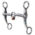 5 1/4" Professional Choice Silver Feather Shank Lifesaver Horse Mouth Bit