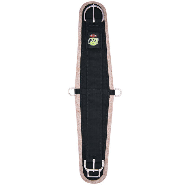 36" Weaver 1/2" Wool Blend Felt Lined Horse Roper Smart Cinch Girth Black