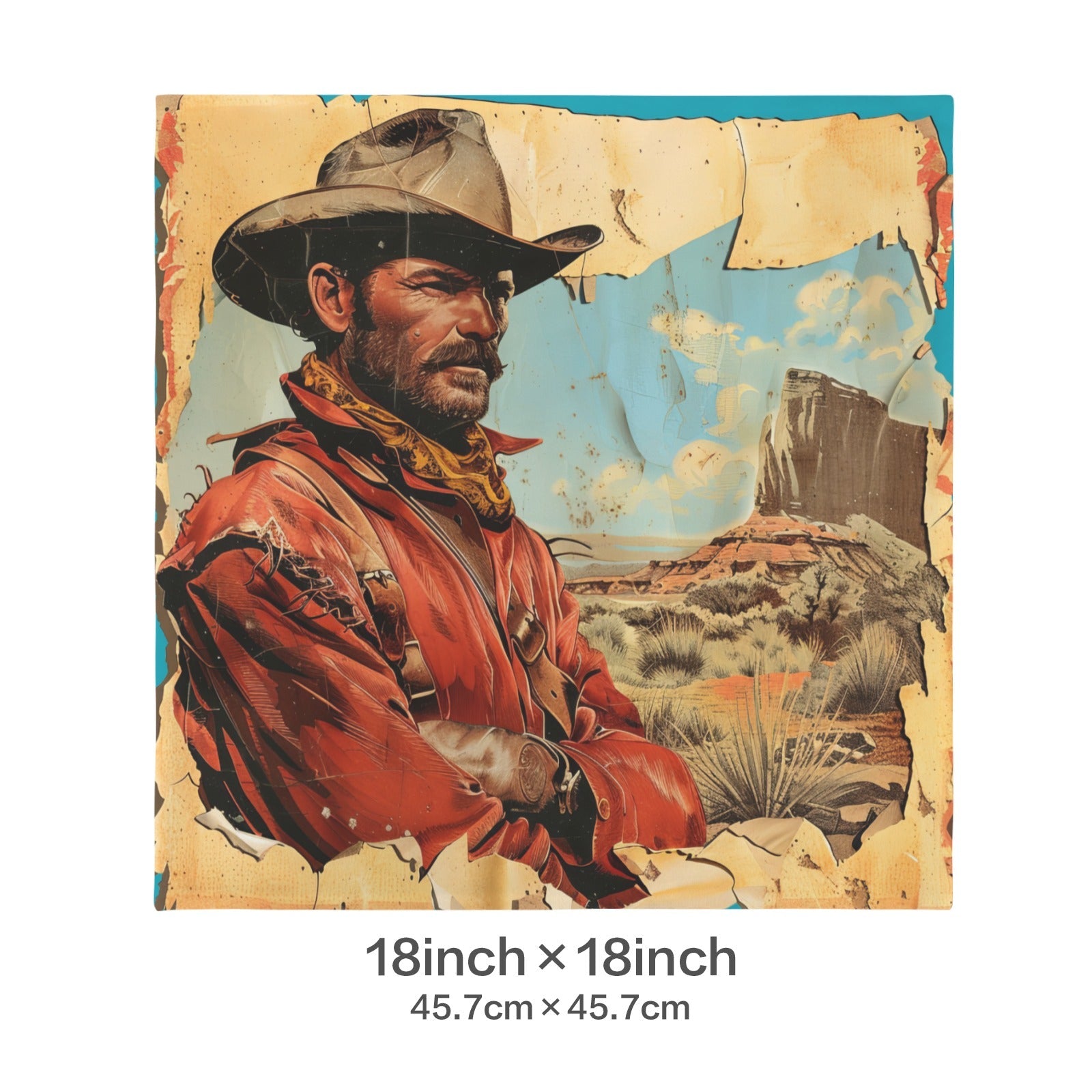 Baha Ranch Rugged Cowboy Velvety Soft Pillow Case Made in America by Baha Ranch Western Wear - product image 3
