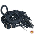Barrel Racing Reins Flat Braided Polypropylene Nickel Plaited Hardware Durable 8 Foot