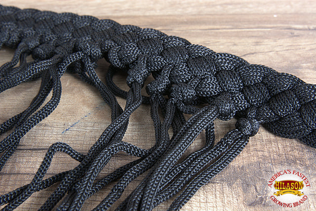 Barrel Racing Reins Flat Braided Polypropylene Nickel Plaited Hardware Durable 8 Foot