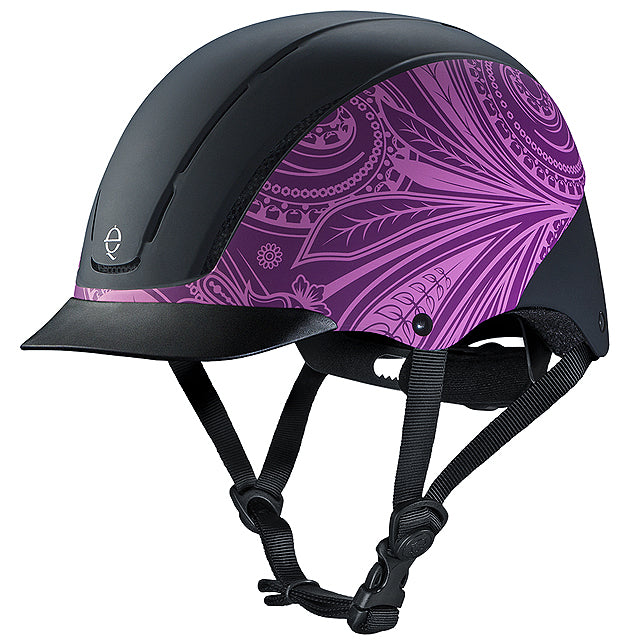 Troxel Spirit Dialfit Low-Profile Riding Helmet — Purple Boho