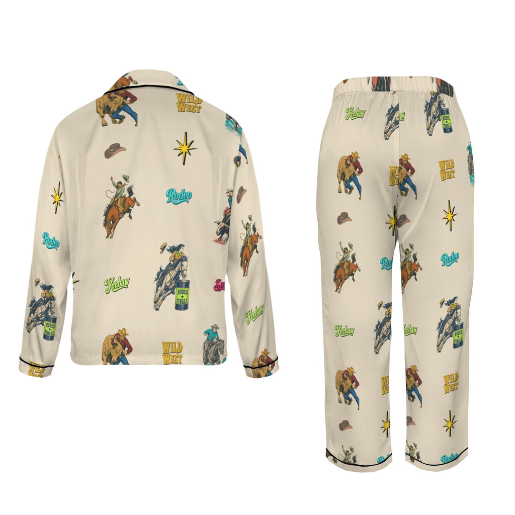 Baha Ranch The Last Roundup Western Rodeo Satin Pajama Set by Baha Ranch Western Wear - product image 4