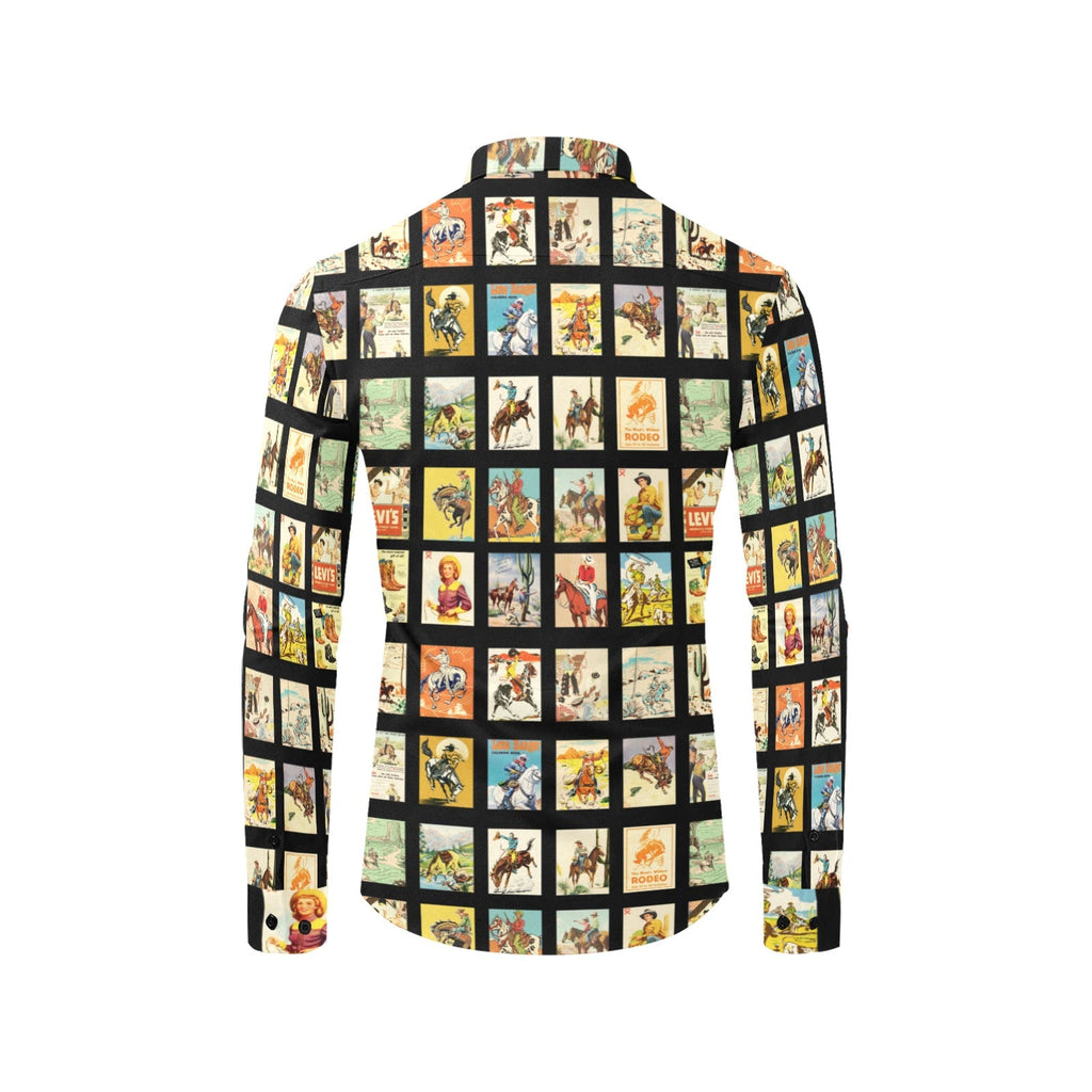 Baha Ranch Vintage Cowboy Collage Unisex Western Arena Shirt by Baha Ranch Western Wear - product image 2