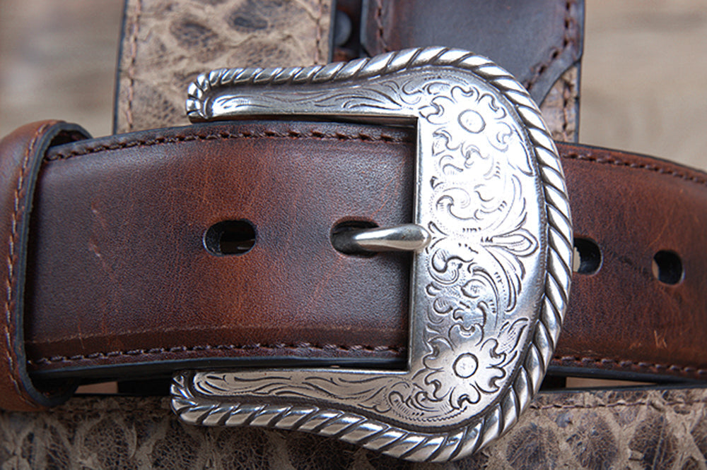 44" Roper Western 1.5" Crazyhorse Distressed Leather Mens Cowboy Belt Brown
