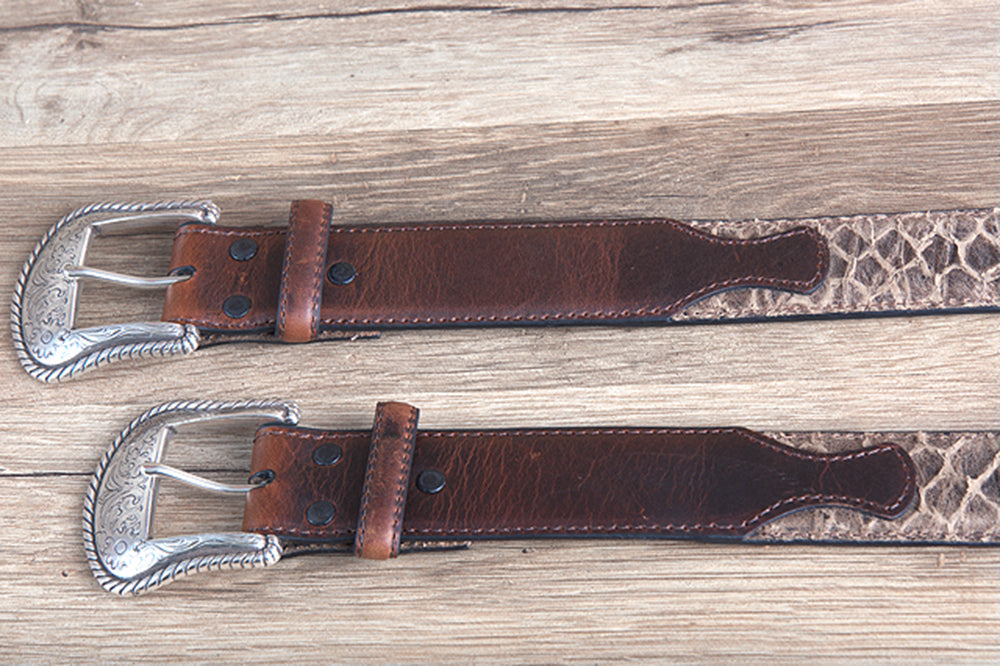 44" Roper Western 1.5" Crazyhorse Distressed Leather Mens Cowboy Belt Brown