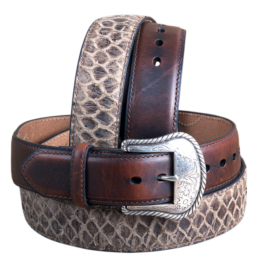 44" Roper Western 1.5" Crazyhorse Distressed Leather Mens Cowboy Belt Brown