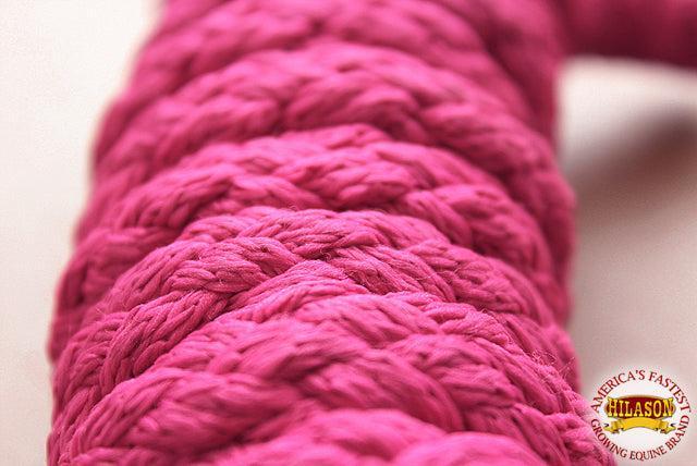 Hilason Horse Riding Poly Lead Rope Brown Tan  1/4" X 8 Ft.