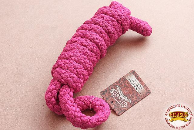 Hilason Horse Riding Poly Lead Rope Brown Tan  1/4" X 8 Ft.