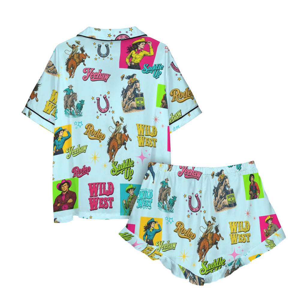 Baha Ranch The Last Roundup Western Rodeo Satin Pajama Set by Baha Ranch Western Wear - product image 7
