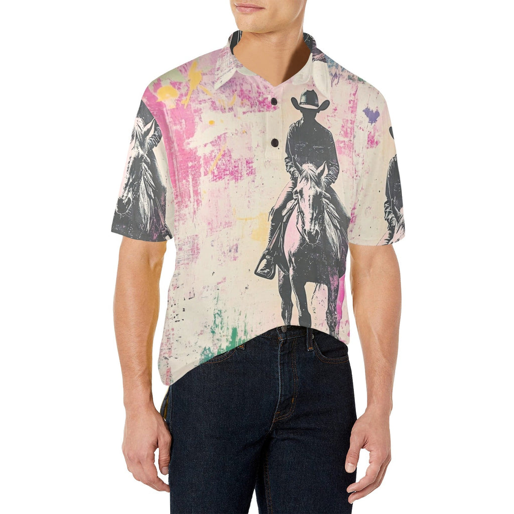 Baha Ranch Retro Pop Western Trail Ride Polo Shirt by Baha Ranch Western Wear - product image 8