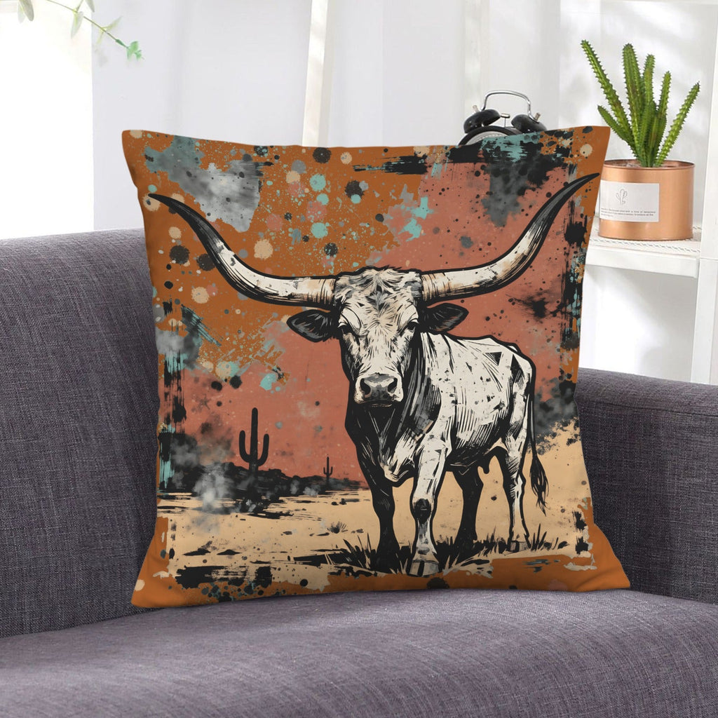Baha Ranch Lonesome Longhorn Velvety Soft Pillow Case Made in America by Baha Ranch Western Wear - product image 6