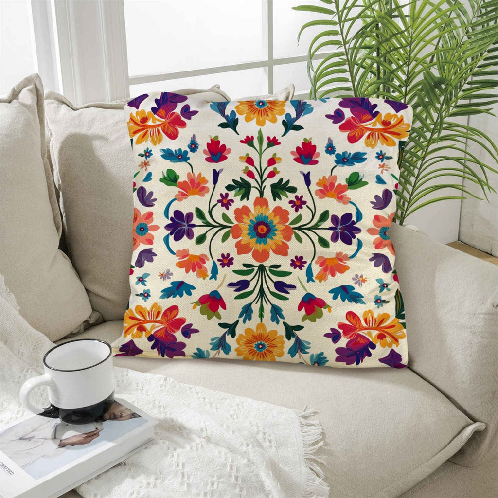 Baha Ranch Colores de Mexico Floral Pillow Case Custom Pillow Case Made in America by Baha Ranch Western Wear - product...