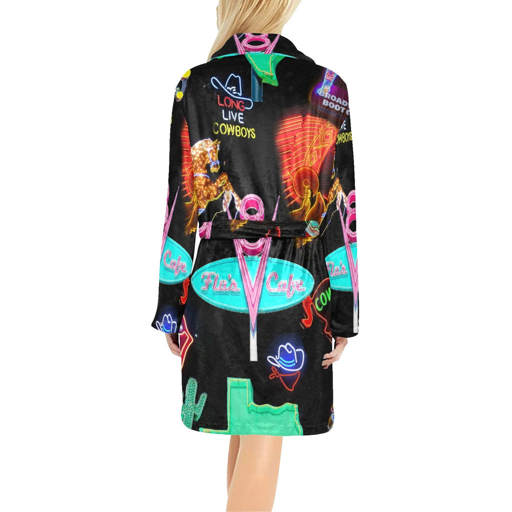 Baha Ranch Vegas Neon Women's Western Bath Robe by Baha Ranch Western Wear - product image 2