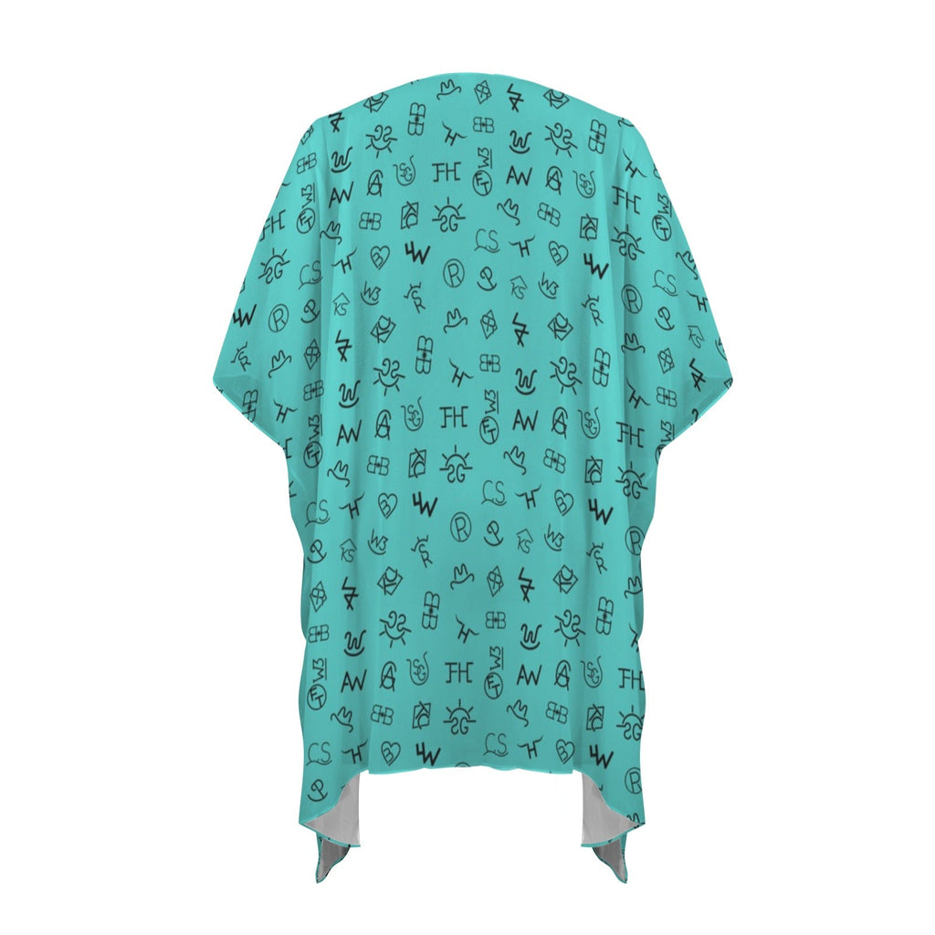 Baha Ranch Turquoise Brands Duster Kimono Coverup by Baha Ranch Western Wear - product image 5