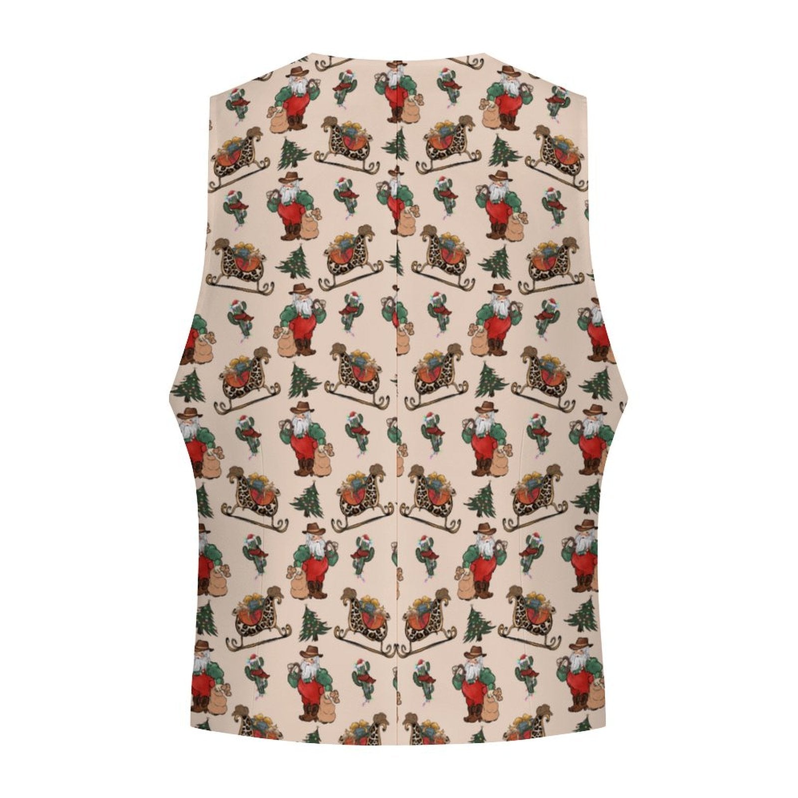 Baha Ranch Santa's Sleigh Men's Western Vest by Baha Ranch Western Wear - product image 3