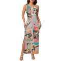 Baha Ranch Retro Pop Western Bodycon Side Slit Maxi Dress by Baha Ranch Western Wear - product image 3