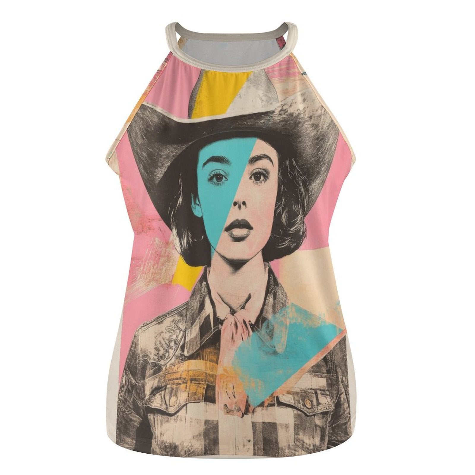 Baha Ranch Turquoise View Retro Pop Western Tank Top by Baha Ranch Western Wear - product image 5