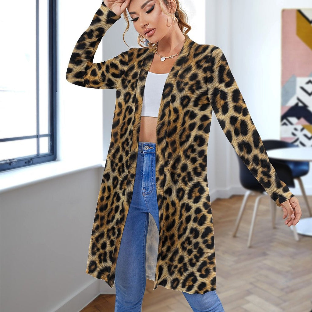 Baha Ranch Retro Pop Western Leopard Lightweight Cardigan by Baha Ranch Western Wear - product image 3