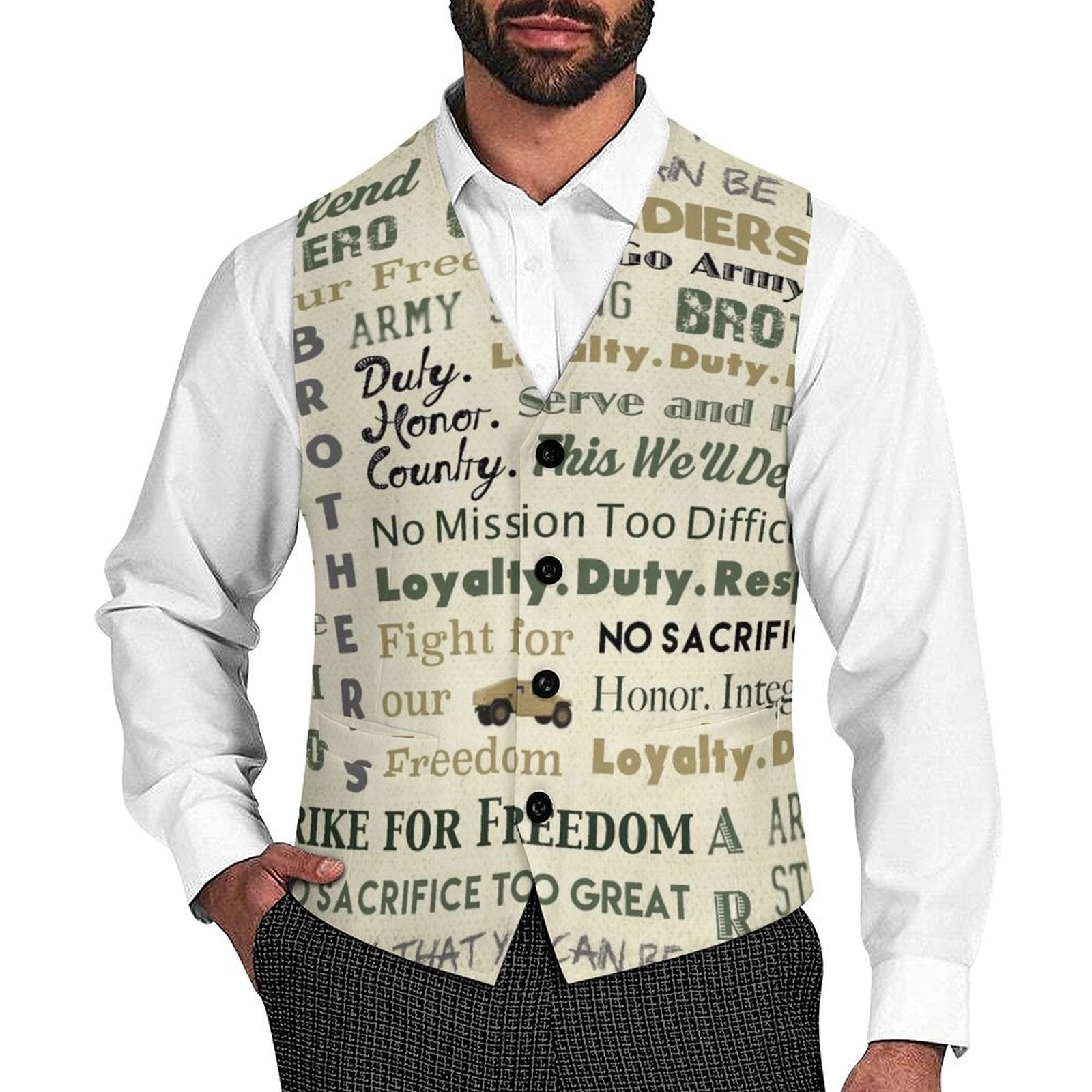 Baha Ranch Freedom Patriot Men's Western Vest by Baha Ranch Western Wear