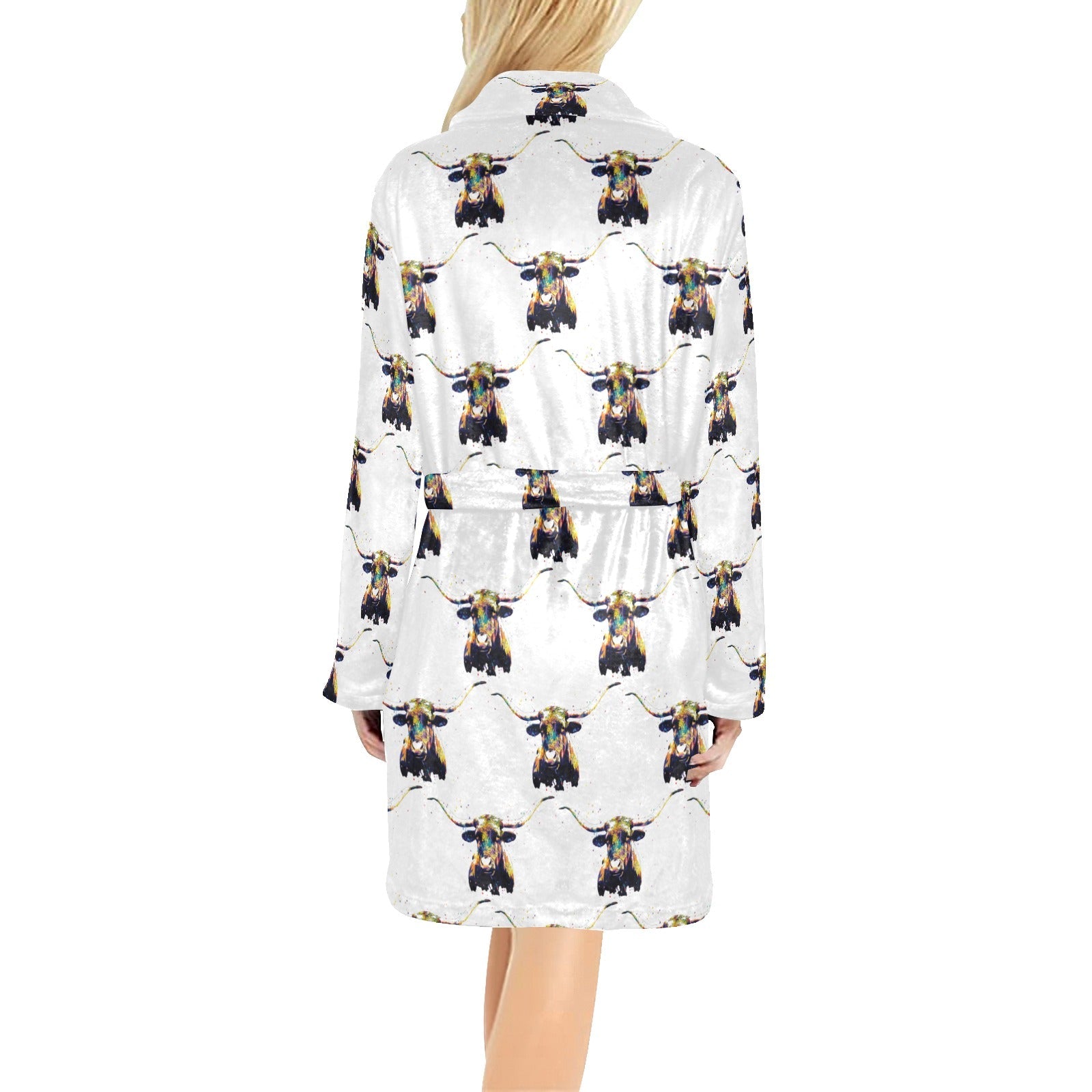 Baha Ranch Longhorn Women's Western Bath Robe by Baha Ranch Western Wear - product image 2