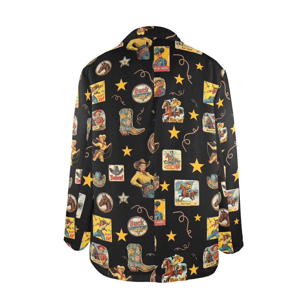 Baha Ranch Vintage Cowgirl Collage Western Blazer by Baha Ranch Western Wear - product image 7