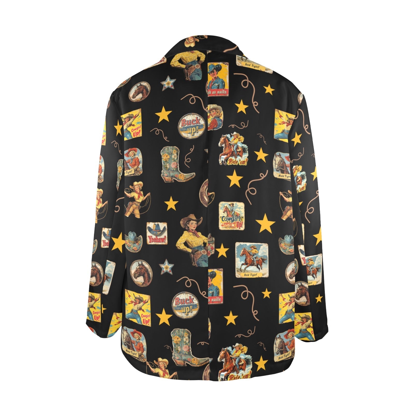 Baha Ranch Vintage Cowgirl Collage Western Blazer by Baha Ranch Western Wear - product image 7