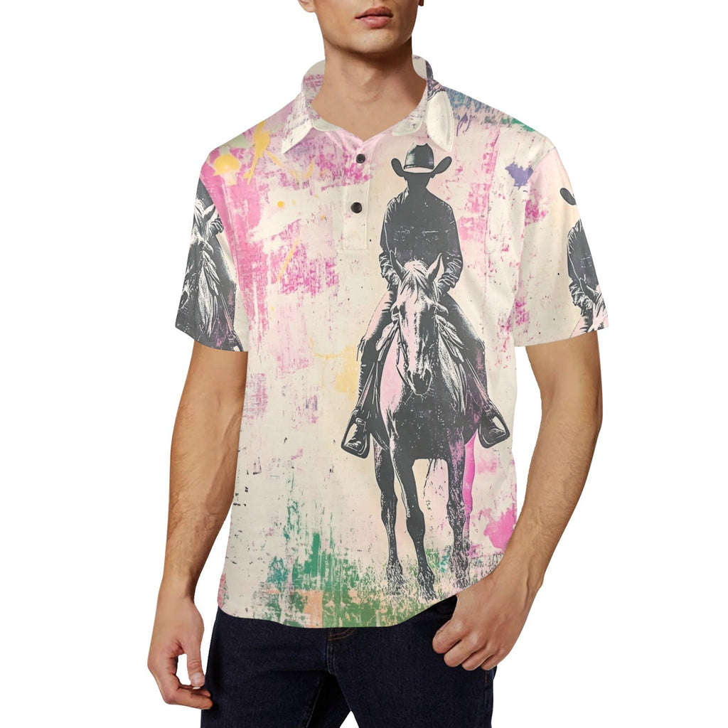 Baha Ranch Retro Pop Western Trail Ride Polo Shirt by Baha Ranch Western Wear - product image 3