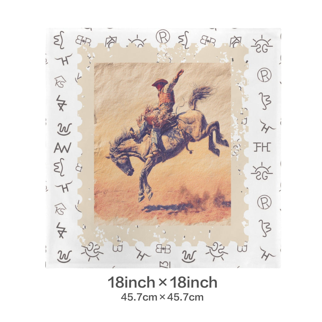 Baha Ranch Stamped Rodeo Cowboy Velvety Soft Pillow Case Made in America by Baha Ranch Western Wear - product image 3