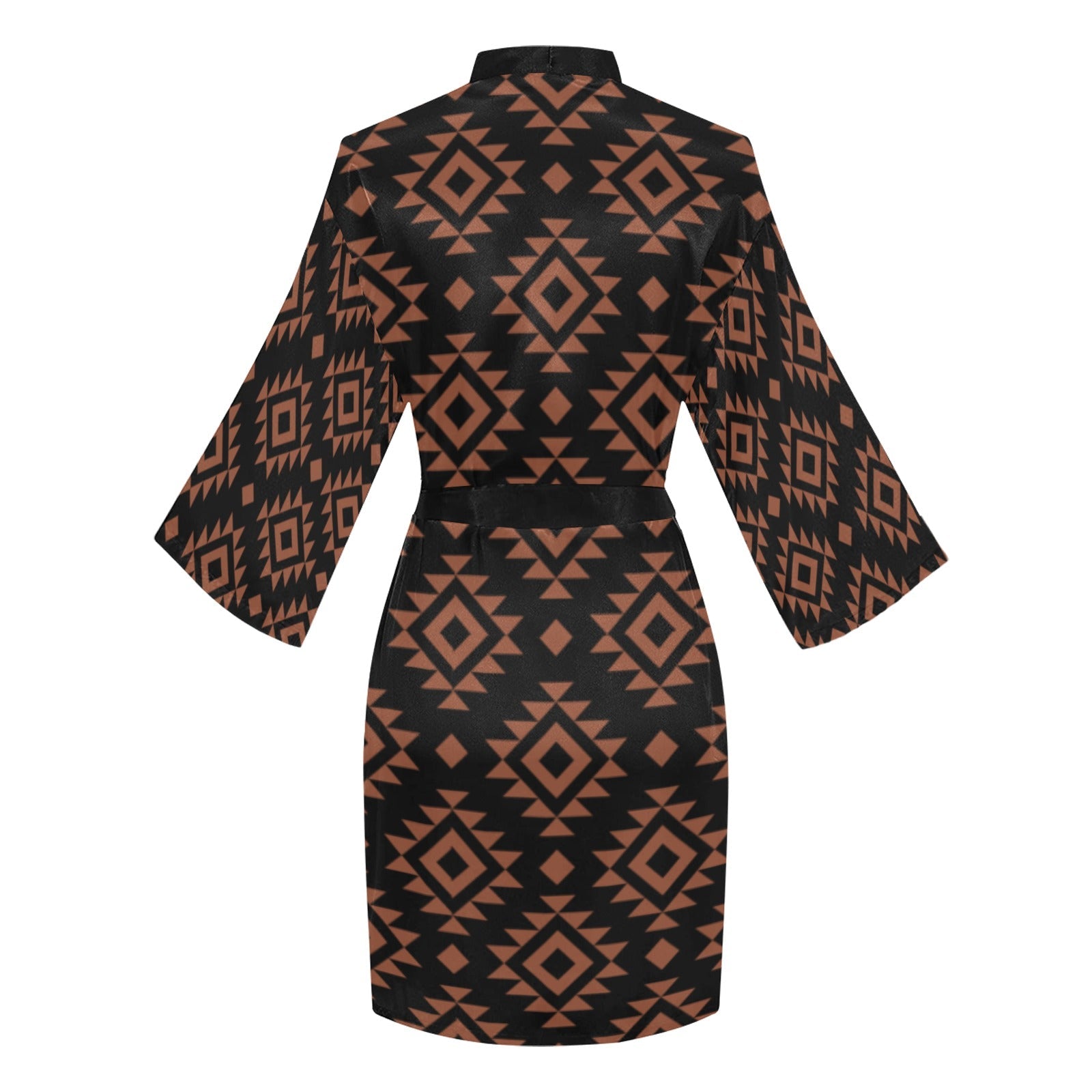 Baha Ranch Brown Black Aztec Women's Lounge Kimono Robe by Baha Ranch Western Wear - product image 4