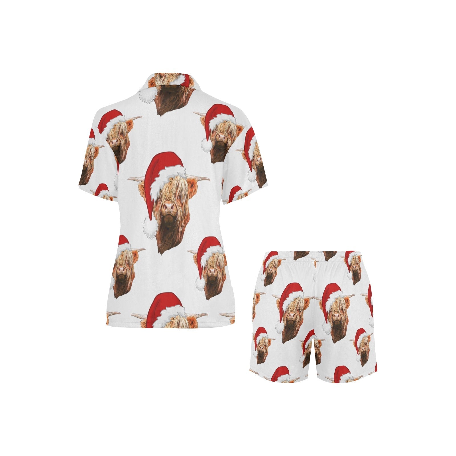 Baha Ranch Highland Christmas Cow Women's Western Pajama Set by Baha Ranch Western Wear - product image 3