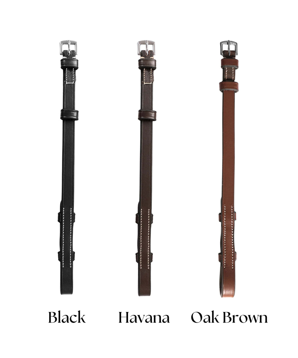 ExionPro Bridle Cheek Pieces With Hook Fastening - White Stitching by Bridles & Reins - alternate view 9