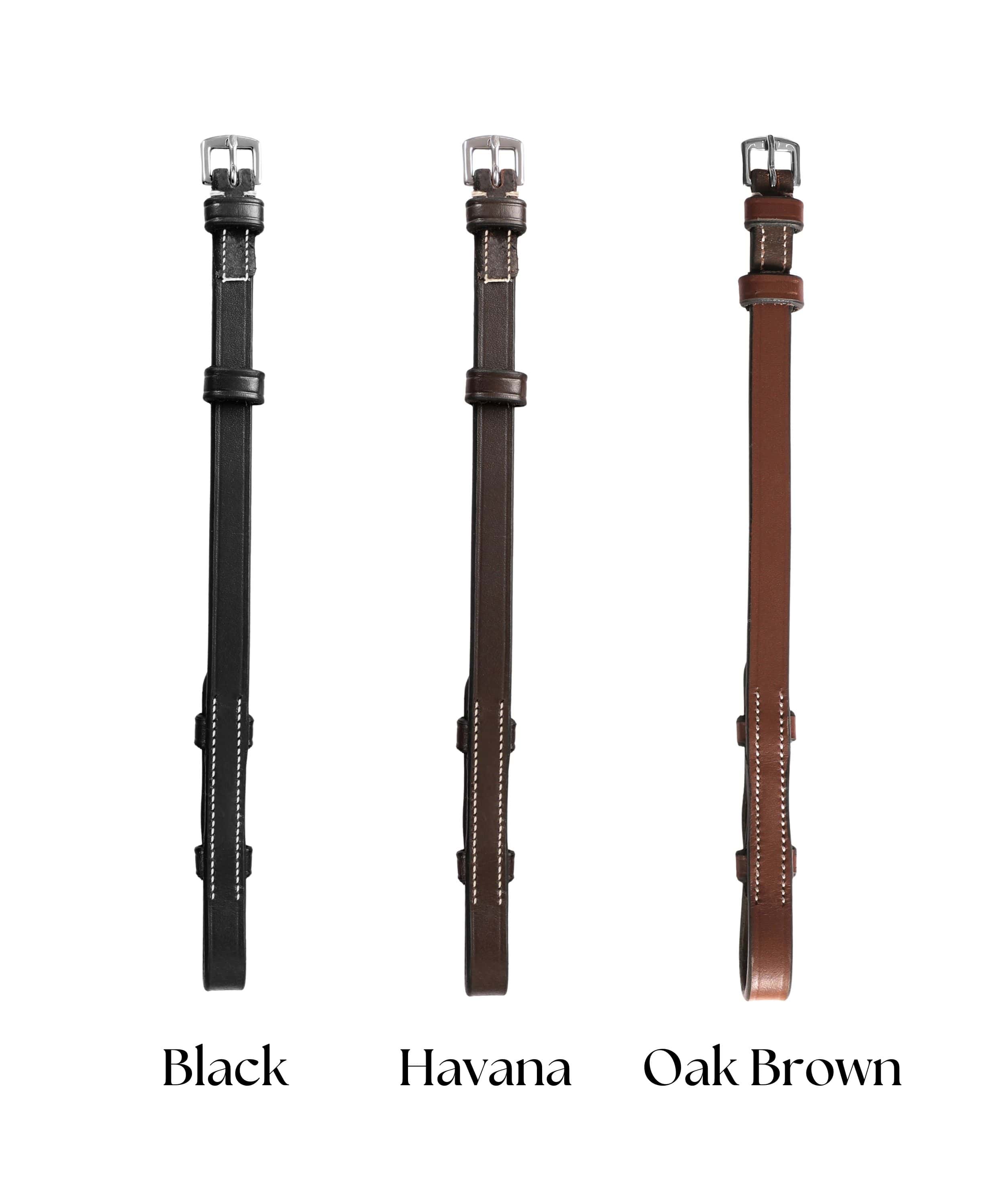 ExionPro Bridle Cheek Pieces With Hook Fastening - White Stitching by Bridles & Reins - alternate view 9