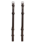 ExionPro Bridle Cheek Pieces With Hook Fastening - White Stitching by Bridles & Reins